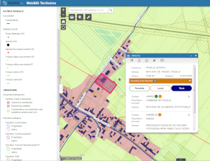 WebSIG Territoires zoom Pouillé 300